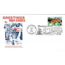 #3707 Greetings From Idaho AFDCS FDC