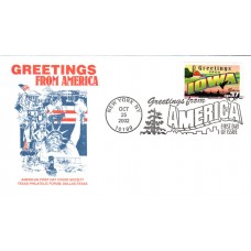 #3710 Greetings From Iowa AFDCS FDC