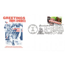 #3743 Greetings From West Virginia AFDCS FDC