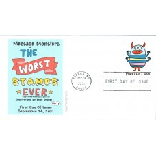#5637 Message Monsters AFDCS FDC
