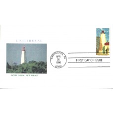 #2474 Sandy Hook Lighthouse Alto FDC