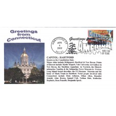 #3567 Greetings From Connecticut Alto FDC