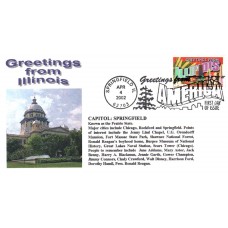 #3573 Greetings From Illinois Alto FDC