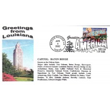 #3578 Greetings From Louisiana Alto FDC