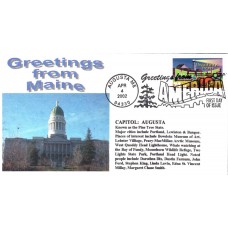 #3579 Greetings From Maine Alto FDC