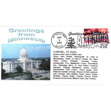 #3583 Greetings From Minnesota Alto FDC