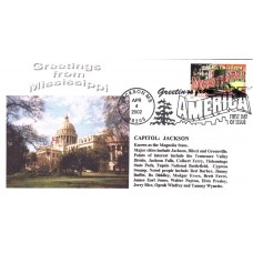 #3584 Greetings From Mississippi Alto FDC