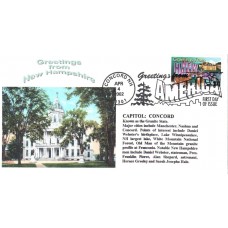 #3589 Greetings From New Hampshire Alto FDC