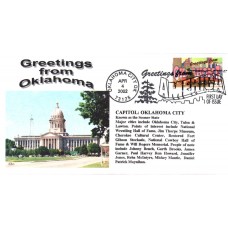 #3596 Greetings From Oklahoma Alto FDC