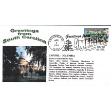 #3600 Greetings From South Carolina Alto FDC