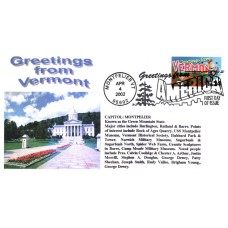 #3605 Greetings From Vermont Alto FDC
