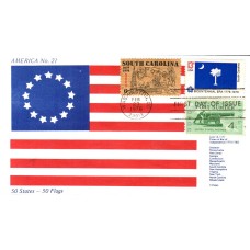 #1640 South Carolina State Flag Combo America FDC