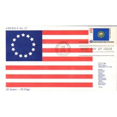 #1641 New Hampshire State Flag America FDC
