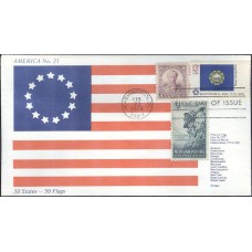 #1641 New Hampshire State Flag Combo America FDC