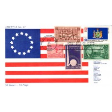 #1643 New York State Flag Combo America FDC