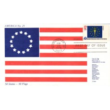 #1651 Indiana State Flag America FDC