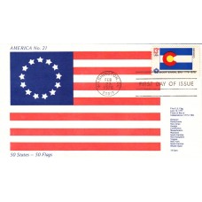 #1670 Colorado State Flag America FDC