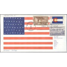 #1670 Colorado State Flag Combo America FDC