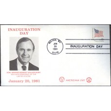 George Bush 1981 Americana Unit Inauguration Cover