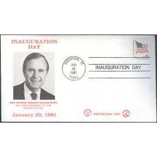 George Bush 1981 Americana Unit Inauguration Cover