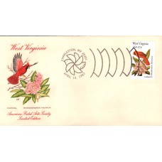#2000 West Virginia Birds - Flowers APAS FDC
