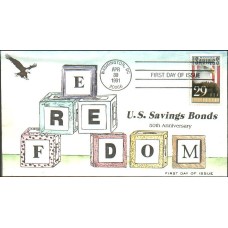#2534 US Savings Bonds Anagram FDC
