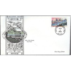 #3585 Greetings From Missouri Anagram FDC