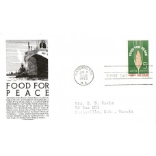 #1231 Food for Peace Anderson FDC
