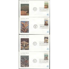 #1827-30 Coral Reefs Andrews FDC Set