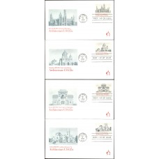 #1838-41 American Architecture Andrews FDC Set