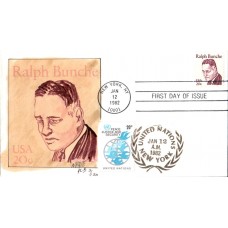 #1860 Dr. Ralph Bunche Dual Andrews FDC