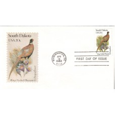 #1993 South Dakota Birds - Flowers Andrews FDC