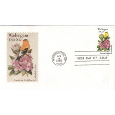 #1999 Washington Birds - Flowers Andrews FDC