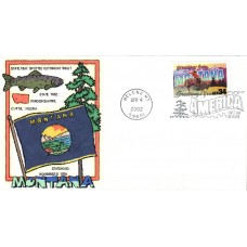 #3586 Greetings From Montana Armstrong FDC