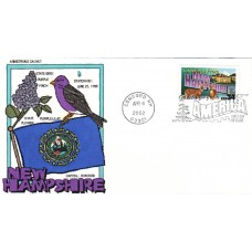 #3589 Greetings From New Hampshire Armstrong FDC
