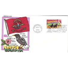 #3594 Greetings From North Dakota Armstrong FDC