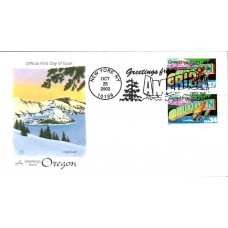 #3732 Greetings From Oregon Combo Artcraft FDC