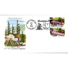 #3743 Greetings From West Virginia Combo Artcraft FDC