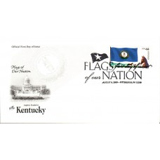 #4293 FOON: Kentucky Flag PNC Artcraft FDC