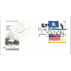 #4294 FOON: Louisiana Flag Combo Artcraft FDC