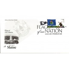 #4295 FOON: Maine Flag Artcraft FDC