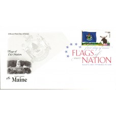#4295 FOON: Maine Flag Artcraft FDC
