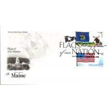 #4295 FOON: Maine Flag Combo Artcraft FDC