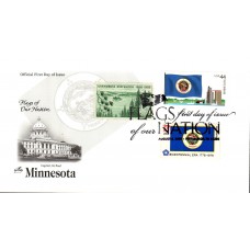 #4299 FOON: Minnesota Flag Combo Artcraft FDC