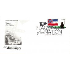 #4300 FOON: Mississippi Flag Artcraft FDC