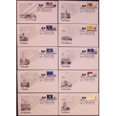 #4303-12 Flags of Our Nation Artcraft FDC Set
