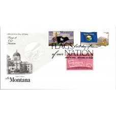 #4304 FOON: Montana Flag Combo Artcraft FDC