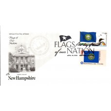 #4307 FOON: New Hampshire Flag Combo Artcraft FDC