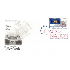 #4310 FOON: New York Flag Artcraft FDC
