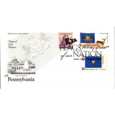 #4317 FOON: Pennsylvania State Flag Combo Artcraft FDC